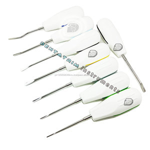 Kit de elevadores PDL con logotipo personalizado, 8 piezas, mango de plástico, juego de elevadores de raíz dental, instrumentos quirúrgicos dentales CE - Product Image 4