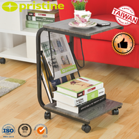Table Basse Mobile de Qualité OEM avec Roues, Organisateur de Rangement DIY Moderne pour la Maison, Meubles de Salon en Bois, Paniers – Vente Directe Usine