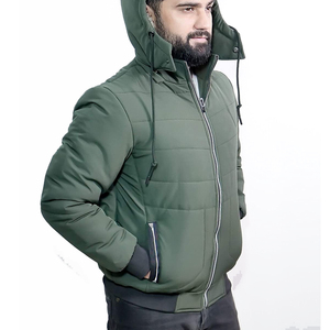 เสื้อแจ็คเก็ตพัฟเฟอร์ผู้ชายไซส์ใหญ่แบบลำลองสำหรับฤดูหนาวปี 2023  ผ้าสแปนเด็กซ์/ไนลอน  ดีไซน์ซิป  ผ่านกระบวนการซัก  ระบายอากาศได้ดี  กันลม  มีฮู้ด  แบบสองด้าน - Product Image 4