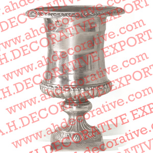 แจกันดอกไม้ลายนูนสีเงินสำหรับตกแต่งงานแต่งงานแจกันตั้งโต๊ะทำจากโลหะทำด้วยมือน้ำหนักเบาสไตล์ร่วมสมัย - Product Image 6