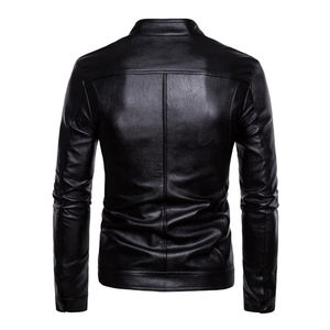 Chaqueta retro bordada de cuero PU para motocicleta, personalizada, nueva moda - Product Image 5