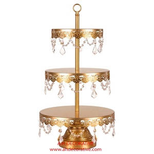 Nickel Aluminum 3-<b>Tier</b> Square Shape <b>Cake</b> <b>Stand</b> for Wedding and Birthday Decorations Dishwasher Safe - Product Image 6