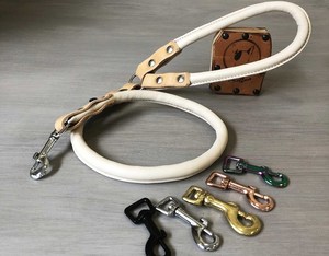 Custom Lenght <b>Leash</b> with Brass Nickel Rose - Product Image 1