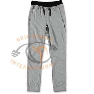 Pantalon en molleton de coton slim décontracté | Pantalon de gymnastique pour hommes - Product Image 3