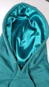 Sudaderas con capucha térmicas con forro de satén de seda de manga larga de alta calidad con logotipo personalizado superventas OEM para hombre - Product Image 4