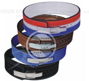 Hebilla de ejercicio físico de 13mm y 10mm, cinturones de palanca de levantamiento de pesas de alta resistencia, Cuero 100% con cinturón de gimnasio personalizado - Product Image 4