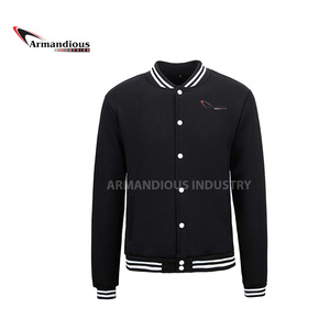 Custom Made <b>Light</b> <b>Weight</b> New Cotton Black Letterman Varsity <b>Jacket</b> Winter Season Whole Sale <b>Jacket</b> Design - Product Image 2