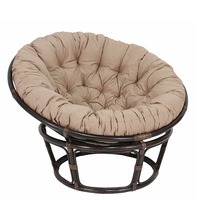 Papasan 110 cm Modern Rattan Leisure Chair for Living Room and Dining