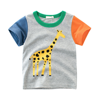 Ensemble de vêtements d'été pour bébé garçon, t-shirts et shorts imprimés décontractés, 100% coton tricoté, finition douce en silicone gris