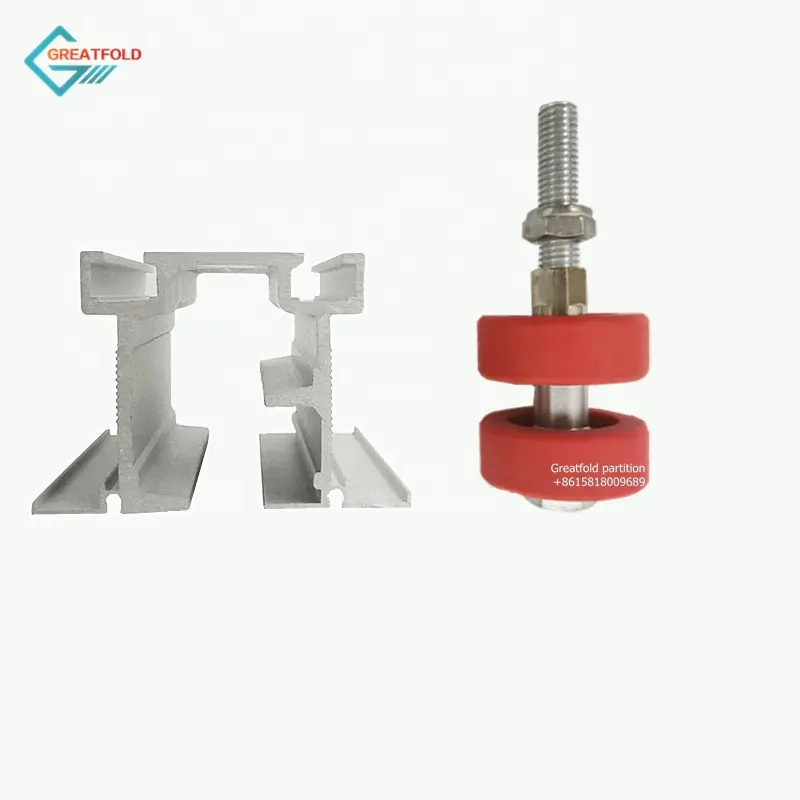 Aluminum channel movable partition track roller bearing Carriers wheels for sliding doors