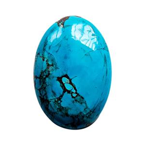 อัญมณีเทอร์ควอยซ์ธรรมชาติกับเมทริกซ์สีฟ้าสดใสรูปแบบฟรี Cabochons - Product Image 5