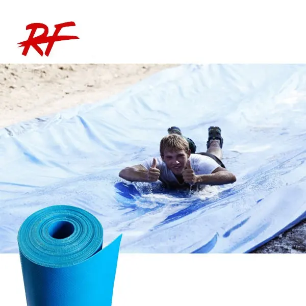 लंबी वाटर स्कीइंग कपड़ा पीवीसी तिरपाल पानी स्लाइड 10m पानी के खेल