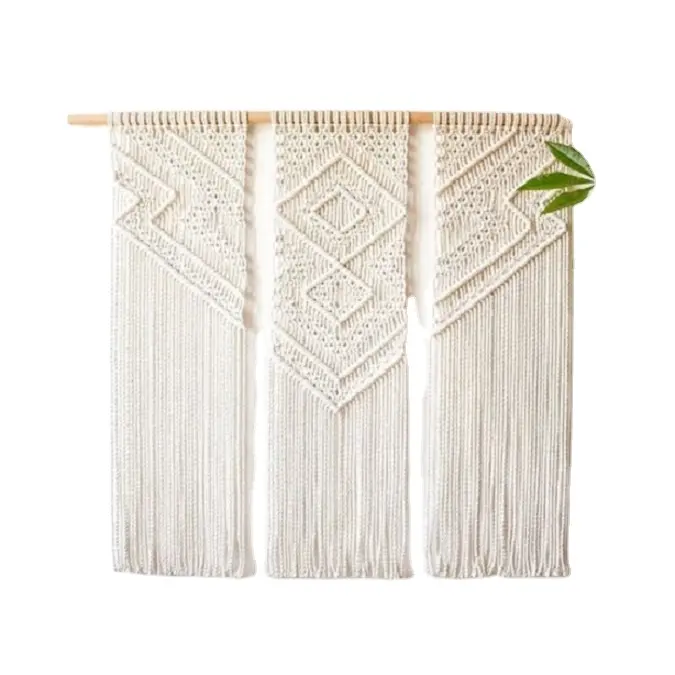 100% Organic Cotton Ropes Handmade Hand gestrickte Macrame Wall Hanging Tapestry