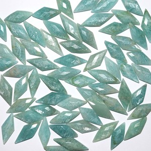 Amazonite — Briolette de diamants à facettes en vrac, pierre précieuse jupée 12x30mm, pour la fabrication de bijoux, prix en gros, collection - Product Image 1