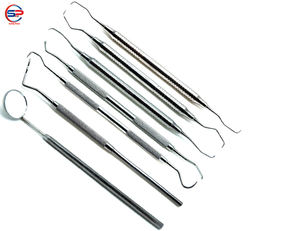 Dental Gracey Curettes Prophylaxis Tray Setup Stainless Steel Scaler Composite Filling Instruments <b>Set</b> of 7 - Product Image 1