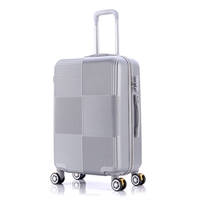 Ensemble de bagages à roulettes de luxe modernes en ABS OEM avec 8 roues pivotantes et serrure à combinaison unisexe