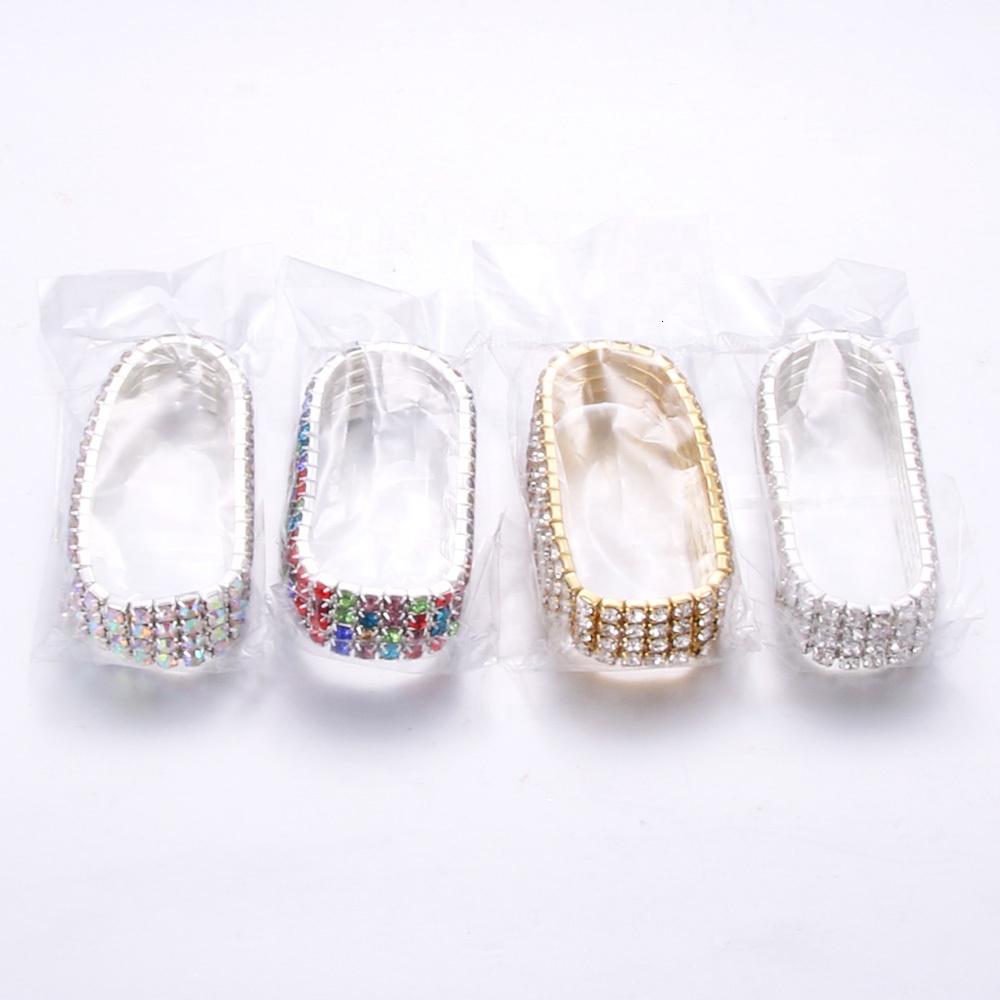 Аксессуары для танцев, браслет из розового золота с кристаллами и стразами, регулируемый браслет со стразами