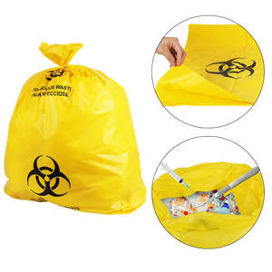 Sac poubelle écologique en plastique PE-BD imprimé avec logo personnalisé pour fournisseurs médicaux et hôpitaux - Product Image 6