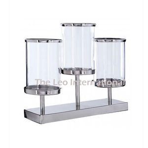 Iron Metal and <b>Grey</b> Color Luxury Design with Protective Glass Home Decoration <b>Candle</b> Holder Wholesale Rate - Product Image 6