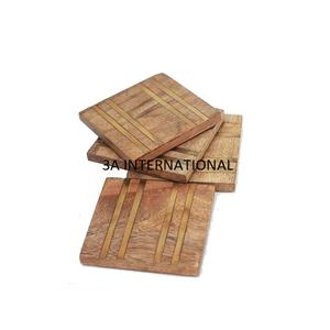 Dessous de verre en métal fini plaqué or de qualité standard pour dessous de verre à café de thé pour la décoration de table à la maison à bas prix - Product Image 4