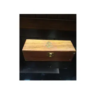 Houten Doos En Rechthoekige Handgemaakte Natuurlijke Vintage Rotan Deksel Desktop Houten Thee Bag Box Voor Decor Voor Selling