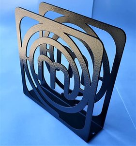 Leaf Shape Stainless Steel Napkin <b>Storage</b> Holder with Silver Finished Ideal for Wedding Hotel Ware and <b>Tabletop</b> Accessories - Product Image 6