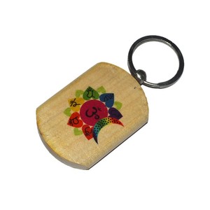 Buy Online Seven Chakra Printed Keyring : Seven Chakra Printed Keyring for Sale - Product Image 1