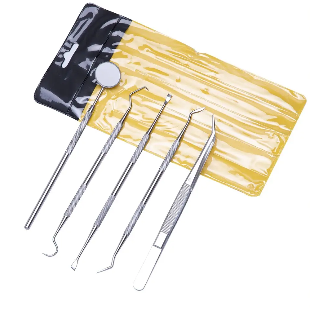 5 Pcs Dental Lab Oral Kit Wax Carving Tools Set stainless steel dental orthodontic instruments