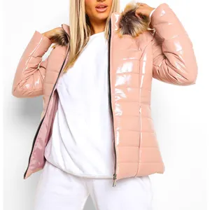 女性フグジャケットホット販売セクシーな女性のバブルダウンコート冬の暖かい服女性のためのフグジャケット