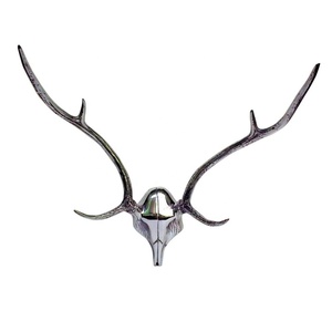 Décoration Murale Tête De Cerf En Métal Personnalisable - Pour Intérieur/extérieur - Tailles 20 à 55 Cm