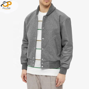 แจ็กเก็ตขนสัตว์แท้คอปกตั้งสำหรับผู้ชายเสื้อแจ็กเก็ตฤดูหนาว - Product Image 3