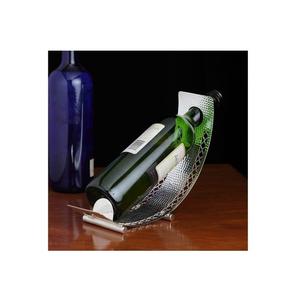 Soporte para vino tinto de alta calidad, acabado plateado, para artículos de bar, hogar y restaurante - Product Image 1
