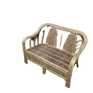 Top selling Professional solid bamboo 2 seater sofa chair bistro for home living room main hall office reception areas