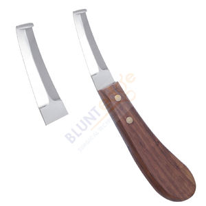 Couteau à lame en acier, boucle de couteaux en forme de cœur avec grande manche en bois, couteaux de cheval, Instruments de infirmières - Product Image 5