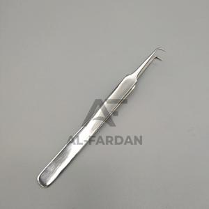 แหนบปลายแหลมทำจากสเตนเลสสตีลแบบญี่ปุ่น90องศากล่องใส่นามบัตรเคลือบเงาสีเงินล้วนพร้อมปลายแหลม - Product Image 6