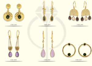 Meilleure qualité 925 boucles d'oreilles en argent Sterling faites à la main en forme de poire rubis pierres précieuses fil d'oreille bijoux fins à la mode de Casa De Plata - Product Image 4