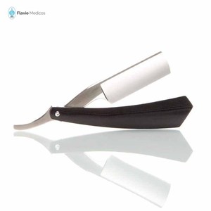 Men Straight <b>Edge</b> Folding Razor with <b>Plastic</b> Handle Vintage Salon Barber Manual Beard Shaver Cutter Holder without Blade - Product Image 2