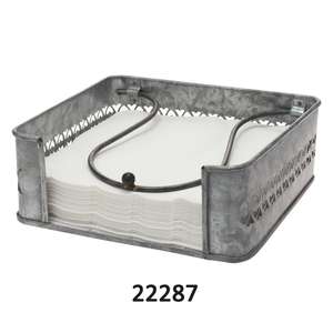 Custom Made Galvanized Metal Napkin Holder & <b>Salt</b> <b>Shaker</b> Iron Model Tableware by Manufacturer & Supplier - Product Image 3