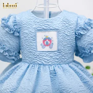 Elegant princess smocked dress for girls OEM ODM wholesale smocked dresses - DR3254