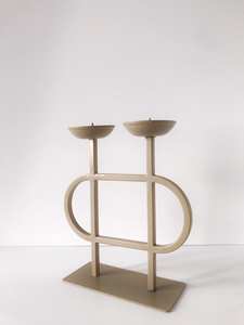 ภาชนะใส่เทียนผิวด้านทรงกระบอกทรงกลมที่ทันสมัยทำจากวัสดุธรรมชาติเหมาะสำหรับการตกแต่งบ้านในเทศกาลคริสต์มาสและงานพรีเมียม - Product Image 2