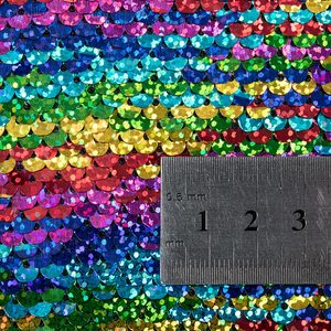 <span class=keywords><strong>Des</strong></span> échantillons gratuits en gros sirène couleur 5mm satin réversible tissu de paillettes arc-en-ciel - Product Image 4