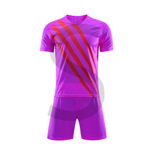 Camiseta y pantalones cortos de fútbol de manga corta de secado rápido para jóvenes para entrenar traje deportivo para niños con uniformes de aficionados - Product Image 1