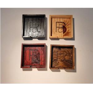 Forme ronde moderne avec dessous de verre à thé en marbre tasse en verre accessoires de décoration de table tampons à boissons en bois - Product Image 3