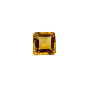 八角形切割天然黄水晶定制尺寸半珍贵松质宝石批发价格在印度网上订购