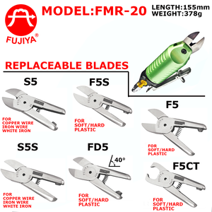 Pince pneumatique OEM en acier au chrome-molybdène supérieur pour la coupe, origine Taïwan FUJIYA/Marque personnalisée FMR-20/FMR-5 Argent-Vert - Product Image 3