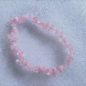 Natural Rose Quartz Chips <b>Bracelet</b> Crystal Stone Beaded Stretch <b>Bracelet</b> <b>Healing</b> Gemstone Jewelry for Men Women - Product Image 1