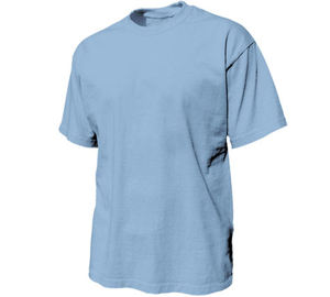 Camiseta informal XXL de Hip Hop para hombre, ajuste muscular con dobladillo curvo, patrón sólido, Jersey de algodón blanco, Impresión de logotipo personalizado - Product Image 3