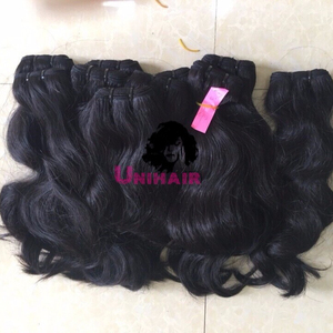 ผ้าผมหยักกัมพูชาดิบคุณภาพสูงสุดผู้ขายผมมนุษย์ดึงคู่ที่ยังไม่ได้มีการแปรรูป - Product Image 1