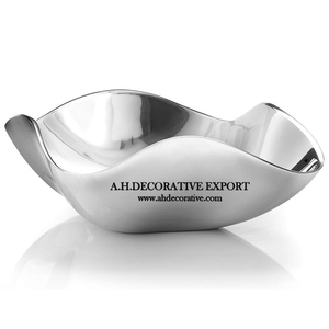 ชามเสิร์ฟโลหะทรงโค้งสำหรับวางบนโต๊ะ ราคาขายส่ง ภาชนะโลหะสำหรับใส่ดอกไม้ แจกันสำหรับตกแต่งบ้าน - Product Image 4
