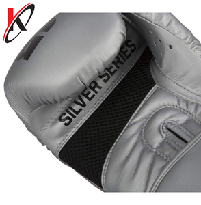 Boxe en cuir de qualité supérieure, série or et argent, gants d'entraînement, poinçonnage Muay thaï - Product Image 3
